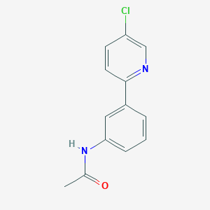 molecular formula C13H11ClN2O B3783614 N-[3-(5-chloro-2-pyridinyl)phenyl]acetamide 