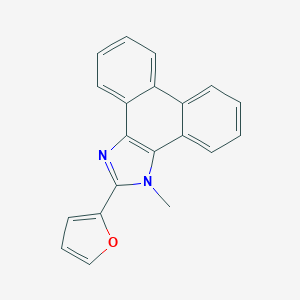 molecular formula C20H14N2O B378414 2-(furan-2-yl)-1-methyl-1H-phenanthro[9,10-d]imidazole CAS No. 141989-40-4