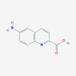 molecular formula C10H8N2O2 B037842 6-Aminoquinoline-2-carboxylic acid CAS No. 124551-31-1