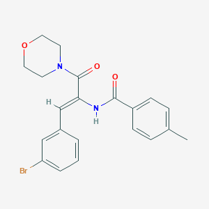 molecular formula C21H21BrN2O3 B378429 N-[2-(3-bromophenyl)-1-(4-morpholinylcarbonyl)vinyl]-4-methylbenzamide 