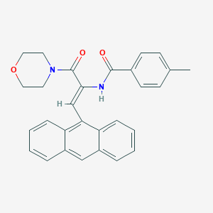 molecular formula C29H26N2O3 B378430 N-[2-(9-anthryl)-1-(4-morpholinylcarbonyl)vinyl]-4-methylbenzamide 