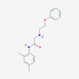 molecular formula C18H22N2O2 B3784416 N-(2,4-dimethylphenyl)-2-[(2-phenoxyethyl)amino]acetamide 