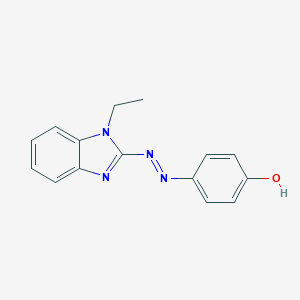 4-[(1-ethyl-1H-benzimidazol-2-yl)diazenyl]phenol
