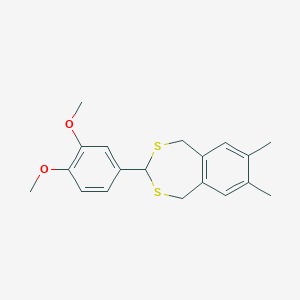 3-(3,4-Dimethoxyphenyl)-7,8-dimethyl-1,5-dihydro-2,4-benzodithiepine