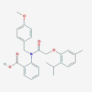 2-[[(2-Isopropyl-5-methylphenoxy)acetyl](4-methoxybenzyl)amino]benzoic acid