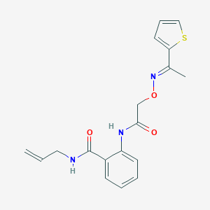 N-allyl-2-{[({[1-(2-thienyl)ethylidene]amino}oxy)acetyl]amino}benzamide