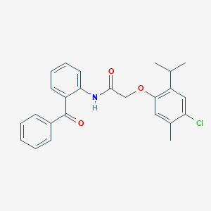 N-(2-benzoylphenyl)-2-(4-chloro-2-isopropyl-5-methylphenoxy)acetamide