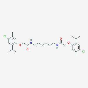 2-(4-chloro-2-isopropyl-5-methylphenoxy)-N-(6-{[(4-chloro-2-isopropyl-5-methylphenoxy)acetyl]amino}hexyl)acetamide