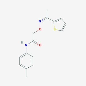 N-(4-methylphenyl)-2-({[1-(2-thienyl)ethylidene]amino}oxy)acetamide
