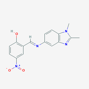 2-{(E)-[(1,2-dimethyl-1H-benzimidazol-5-yl)imino]methyl}-4-nitrophenol