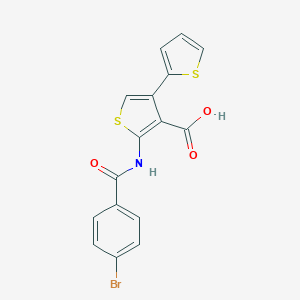 2-[(4-Bromobenzoyl)amino]-2',4-bithiophene-3-carboxylic acid