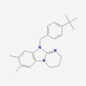 10-(4-Tert-butylbenzyl)-7,8-dimethyl-2,3,4,10-tetrahydropyrimido[1,2-a]benzimidazole