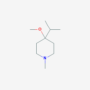 molecular formula C10H21NO B037854 4-Isopropyl-4-methoxy-1-methylpiperidine CAS No. 113728-97-5