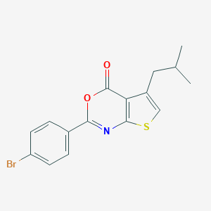 2-(4-bromophenyl)-5-isobutyl-4H-thieno[2,3-d][1,3]oxazin-4-one