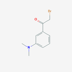 molecular formula C10H12BrNO B037856 2-Bromo-1-(3-dimethylamino-phenyl)-ethanone CAS No. 112598-92-2