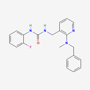 molecular formula C21H21FN4O B3786147 N-({2-[benzyl(methyl)amino]-3-pyridinyl}methyl)-N'-(2-fluorophenyl)urea 