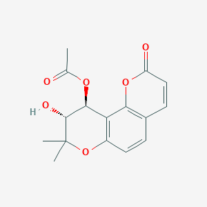 molecular formula C16H16O6 B037865 Qianhucoumarin C CAS No. 118492-23-2