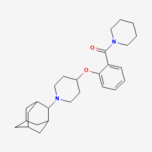 molecular formula C27H38N2O2 B3786674 1-(2-adamantyl)-4-[2-(1-piperidinylcarbonyl)phenoxy]piperidine 