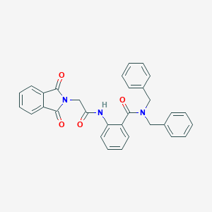 molecular formula C31H25N3O4 B378712 N,N-DIBENZYL-2-[2-(1,3-DIOXO-2,3-DIHYDRO-1H-ISOINDOL-2-YL)ACETAMIDO]BENZAMIDE 