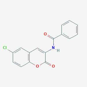 molecular formula C16H10ClNO3 B378726 N-(6-chloro-2-oxo-2H-chromen-3-yl)benzamide 