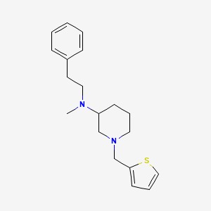 molecular formula C19H26N2S B3787261 N-methyl-N-(2-phenylethyl)-1-(thiophen-2-ylmethyl)piperidin-3-amine 
