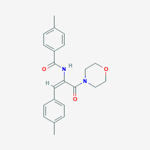 4-methyl-N-[2-(4-methylphenyl)-1-(4-morpholinylcarbonyl)vinyl]benzamide