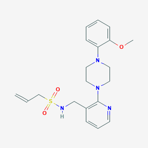 molecular formula C20H26N4O3S B3788300 N-({2-[4-(2-methoxyphenyl)-1-piperazinyl]-3-pyridinyl}methyl)-2-propene-1-sulfonamide 