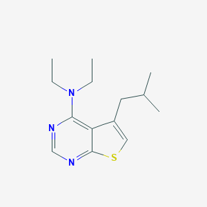 molecular formula C14H21N3S B378836 N,N-diethyl-5-(2-methylpropyl)thieno[2,3-d]pyrimidin-4-amine CAS No. 342595-80-6