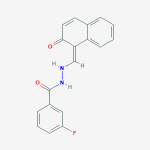 molecular formula C18H13FN2O2 B037884 HNFBH compound CAS No. 116324-98-2
