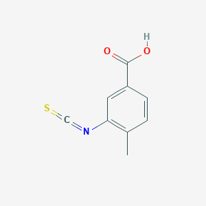 molecular formula C9H7NO2S B037887 3-Isothiocyanato-4-methylbenzoic acid CAS No. 114379-99-6
