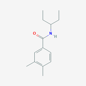 molecular formula C14H21NO B378916 3,4-dimethyl-N-(pentan-3-yl)benzamide 