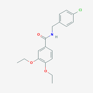 molecular formula C18H20ClNO3 B378924 N-(4-chlorobenzyl)-3,4-diethoxybenzamide 