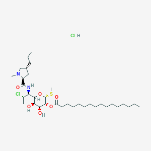 molecular formula C34H63ClN2O6S.HCl B000379 Clindamycin palmitate hydrochloride CAS No. 25507-04-4