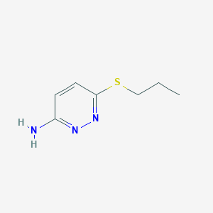 molecular formula C7H11N3S B037903 3-Amino-6-(propylthio)pyridazine CAS No. 113121-36-1