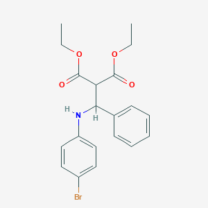 molecular formula C20H22BrNO4 B379057 Diethyl [[(4-bromophenyl)amino](phenyl)methyl]malonate 