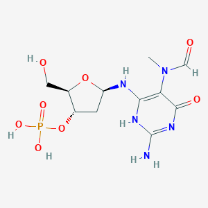 B037916 2'-Deoxy-N(5)-methyl-N(5)-formyl-2,5,6-triamino-4-oxopyrimidine 3'-monophosphate CAS No. 123497-15-4