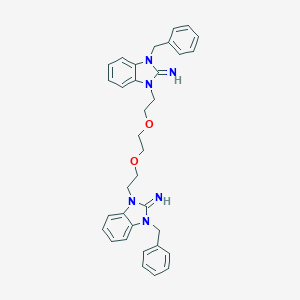 1-benzyl-3-(2-(2-(2-(3-benzyl-2-imino-2,3-dihydrobenzo[d]imidazol-1-yl)ethoxy)ethoxy)ethyl)-1H-benzo[d]imidazol-2(3H)-imine