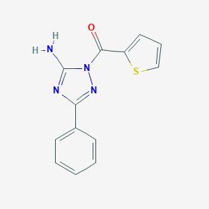 3-phenyl-1-(2-thienylcarbonyl)-1H-1,2,4-triazol-5-ylamine