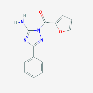 (5-Amino-3-phenyl-1,2,4-triazol-1-yl)-(furan-2-yl)methanone