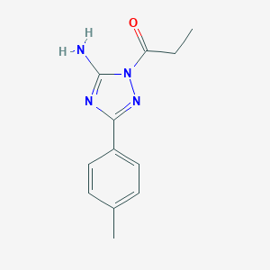 3-(4-methylphenyl)-1-propionyl-1H-1,2,4-triazol-5-ylamine
