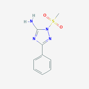 molecular formula C9H10N4O2S B379261 1-(methylsulfonyl)-3-phenyl-1H-1,2,4-triazol-5-amine CAS No. 720672-14-0