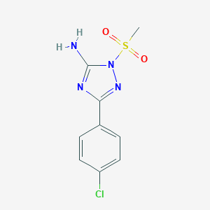 5-(4-Chloro-phenyl)-2-methanesulfonyl-2H-[1,2,4]triazol-3-ylamine