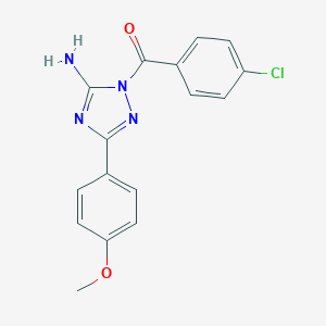 1-(4-chlorobenzoyl)-3-(4-methoxyphenyl)-1H-1,2,4-triazol-5-amine