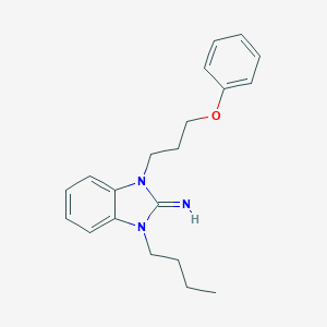 1-butyl-3-(3-phenoxypropyl)-1,3-dihydro-2H-benzimidazol-2-imine