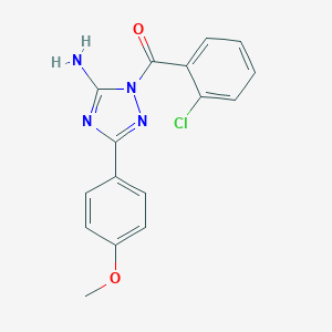1-(2-chlorobenzoyl)-3-(4-methoxyphenyl)-1H-1,2,4-triazol-5-ylamine