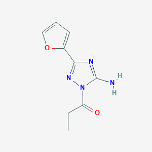 3-(2-furyl)-1-propionyl-1H-1,2,4-triazol-5-amine