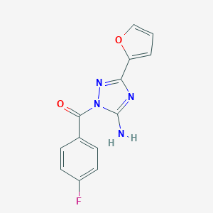 1-(4-fluorobenzoyl)-3-(2-furyl)-1H-1,2,4-triazol-5-ylamine
