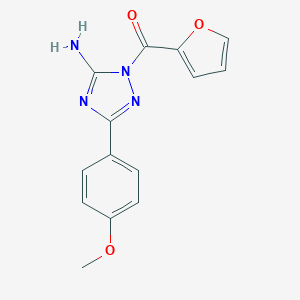 1-(2-furoyl)-3-(4-methoxyphenyl)-1H-1,2,4-triazol-5-ylamine