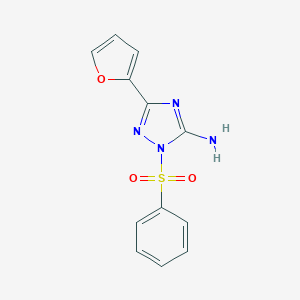 3-(2-furyl)-1-(phenylsulfonyl)-1H-1,2,4-triazol-5-ylamine