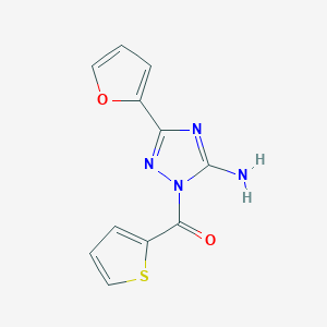 [5-Amino-3-(furan-2-yl)-1,2,4-triazol-1-yl]-thiophen-2-ylmethanone